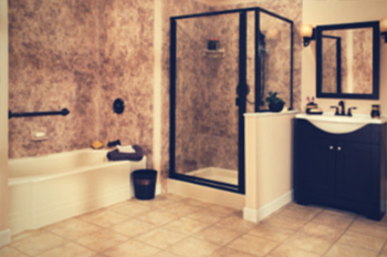 Luxurious bathroom remodel with separate bath and walk-in shower